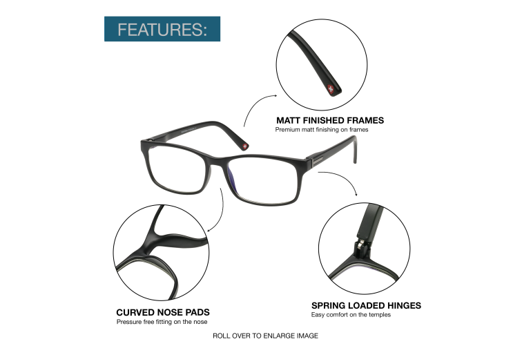 Jaylynn Blue Light Reading Glasses Frame