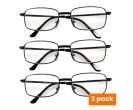 Metal Basics Reading Glasses (3 Pack)