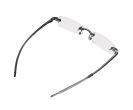 Memoflex Grey Rimless Reading Glasses Side View