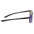 Timeless Black Metal Sunglasses Side View