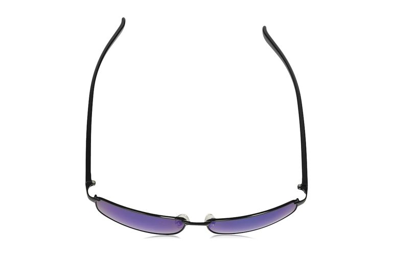 Timeless Black Metal Sunglasses Top View