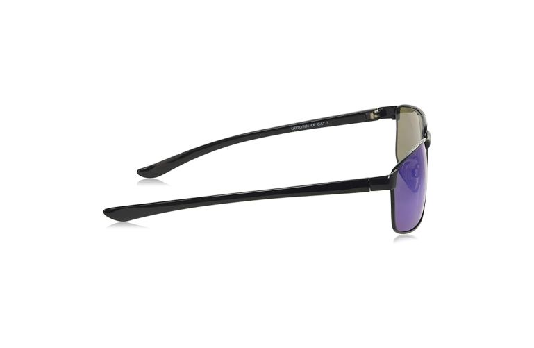 Timeless Black Metal Sunglasses Side View