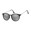 Regency Round Black Sunglasses with Grey Lenses