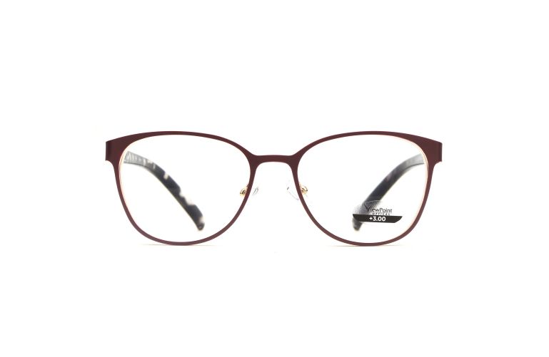 Vivienne Rosso Burgundy Reading Glasses with Pouch