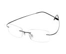Titus Titanium Metal Rimless Reading Glasses