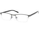 Karlsson Gunmetal Semi Rimless Reading Glasses