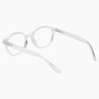 Glacier Clear Transparent Reading Glasses Back View