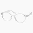 Glacier Clear Transparent Reading Glasses Side View