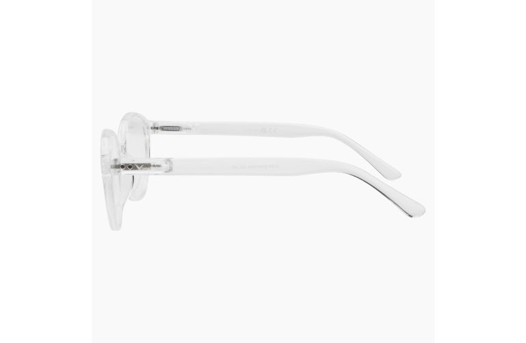 Glacier Clear Transparent Reading Glasses Hinge