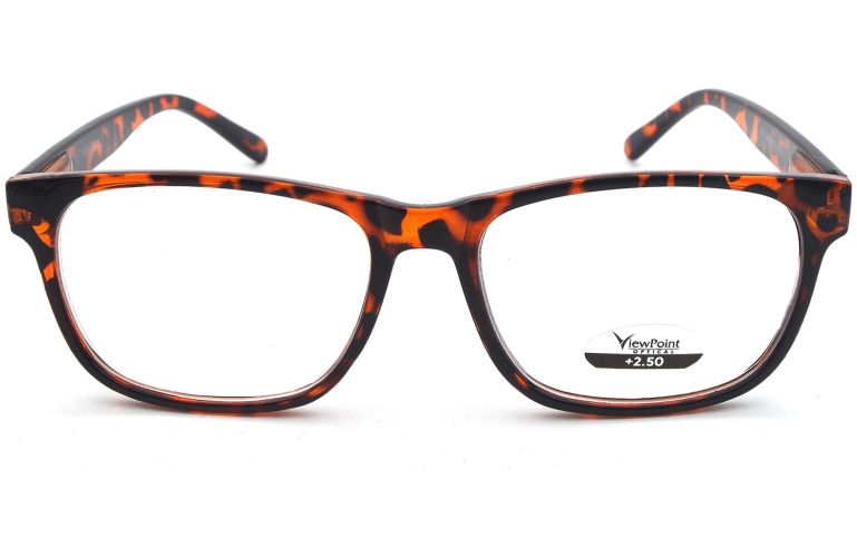 Yates Brown Tortoise Reading Glasses Top View