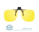 GMC Night Driving Glasses Clip On with Yellow Lenses
