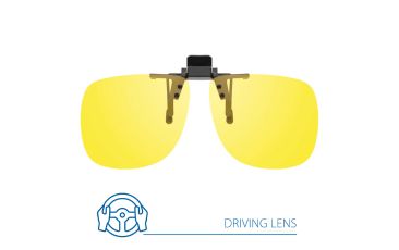 GMC Night Driving Glasses Clip On with Yellow Lenses