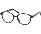 Jasper Nero Black Oval Reading Glasses