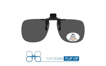 Black Clip on Sunglasses Polarised