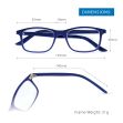 Aqua Blue Reading Glasses Dimensions