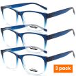 Pierre 641 Blue/Clear Reading Glasses