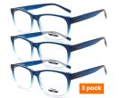 Pierre 641 Blue/Clear Reading Glasses