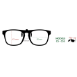 size guide for flip up clip-on sunglasses 55mm lens width 140mm frame width