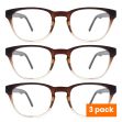 Wimbeldon Brown Reading Glasses