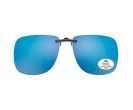Clip on Sunglasses Polarised with Blue Lenses