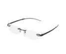 Memory Clear Rimless Reading Glasses (Grey)