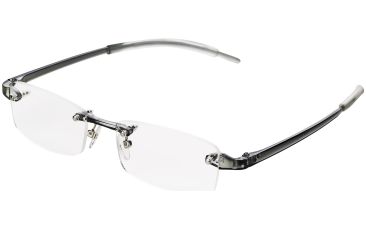 Memory Clear Rimless Reading Glasses (Grey)