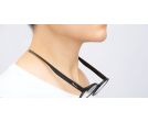 magnetic reading glasses matte black front view
