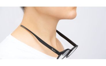 magnetic reading glasses matte black front view