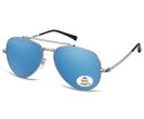 Allée Gunmetal Aviator Sunglasses